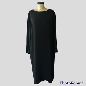 The Row Black Midi Dress